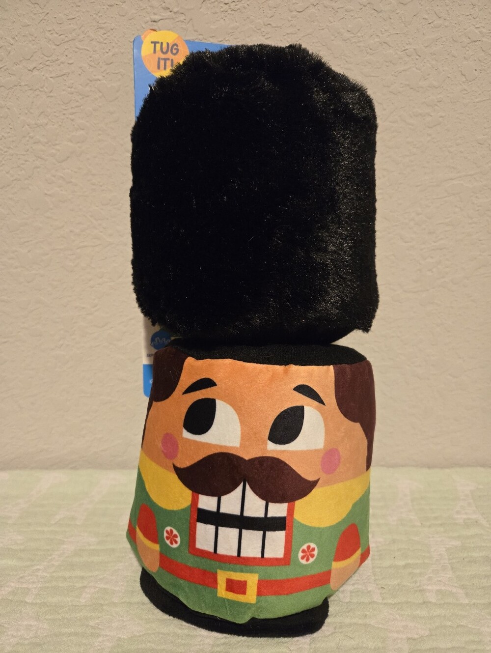NWT Bark Box Holiday Plush Nutcracker Dog Toy.